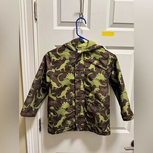 Youth Boys Gymboree Dinosaur Print Rain Jacket